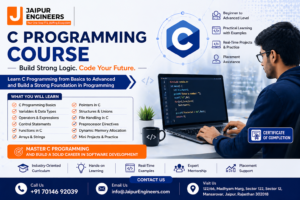 Learn C Programming in Jaipur with pointers, data structures, and practical projects at Jaipur Engineers