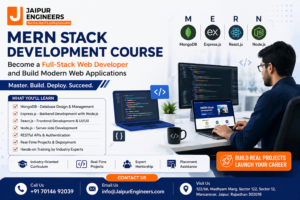 Learn MERN Stack Development in Jaipur with MongoDB, Express.js, React.js, and Node.js at Jaipur Engineers