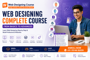 web designing course complete tutorial with HTML CSS WordPress Elementor