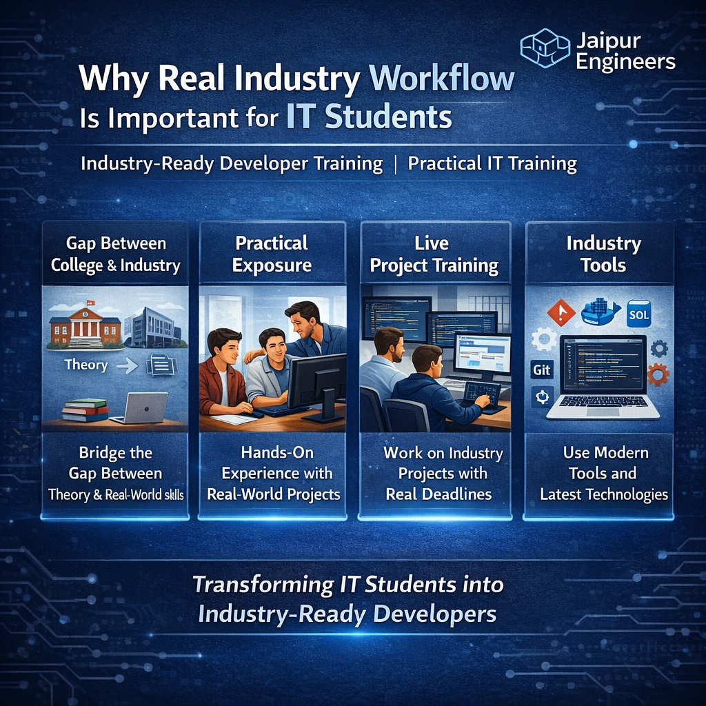 Practical IT training with live projects and industry workflow for students