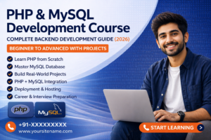 php mysql development course beginner to advanced with projects