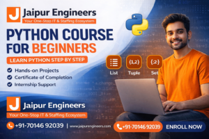 python course for beginners by jaipur engineers with data structures and projects