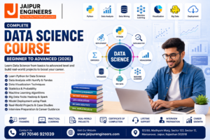 Data science course beginner to advanced with Python machine learning statistics big data and deployment by Jaipur Engineers