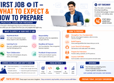 fresher starting first IT job working on computer learning coding