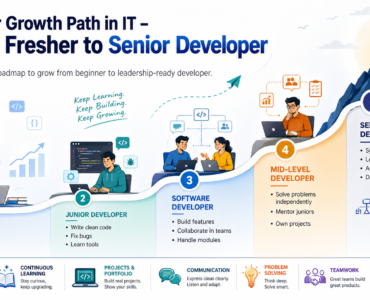 career growth path from fresher to senior software developer step by step