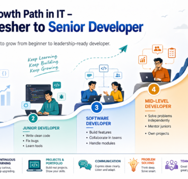 career growth path from fresher to senior software developer step by step