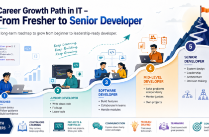 career growth path from fresher to senior software developer step by step