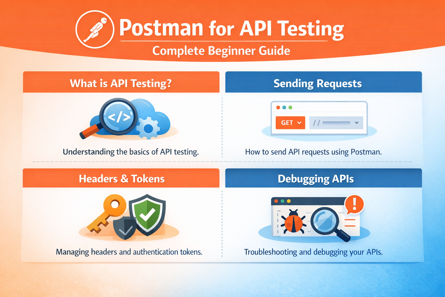 postman tutorial api testing tools requests headers tokens debugging