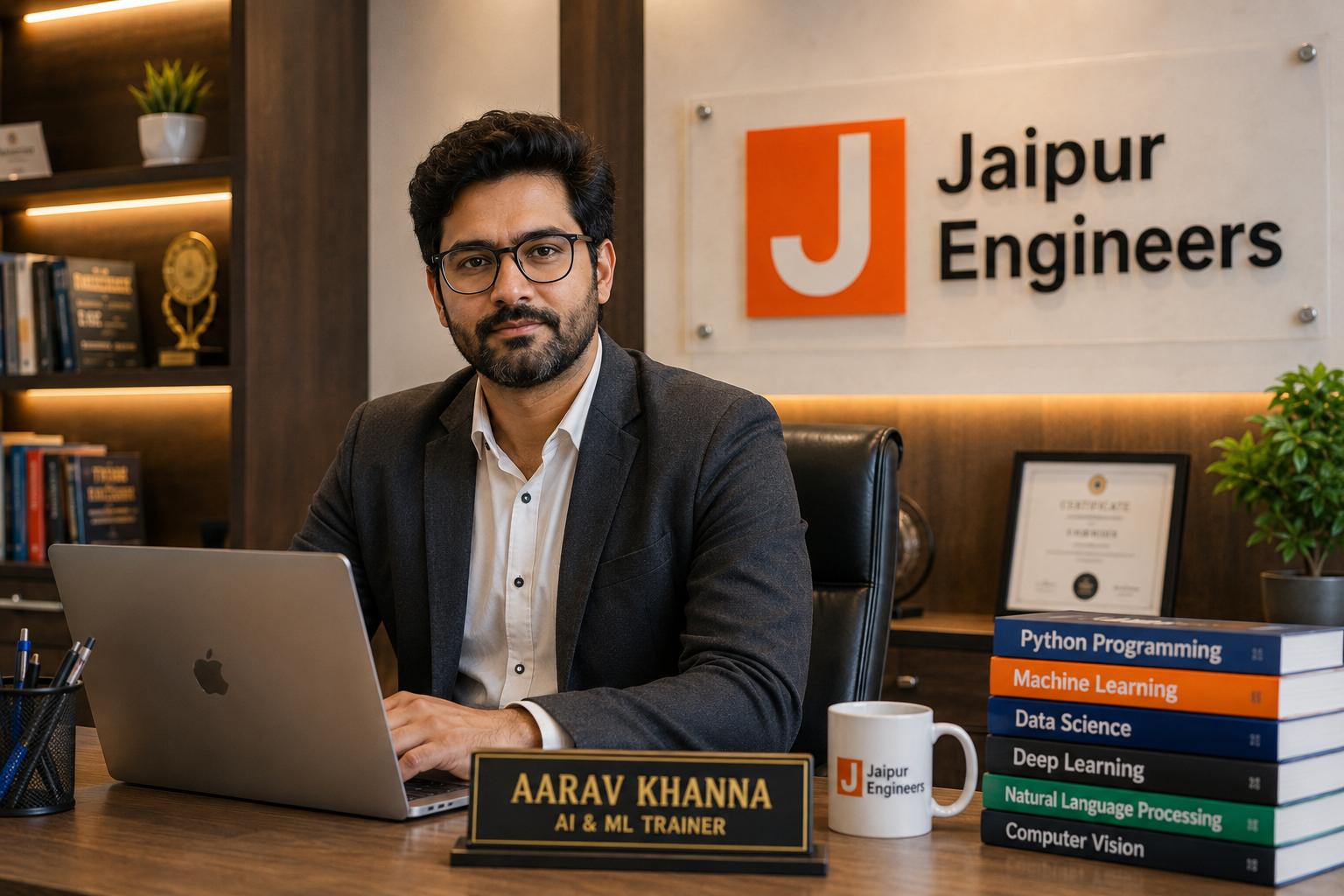 Aarav Khanna AI and Machine Learning trainer in Jaipur at Jaipur Engineers office