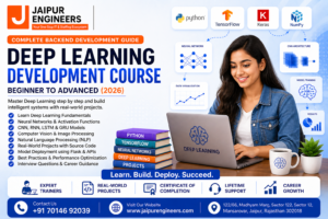 deep learning course in jaipur ai training banner with python tensorflow keras