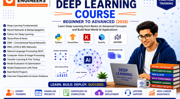 Deep Learning Course in Jaipur – AI, Neural Networks, CNN, RNN Training