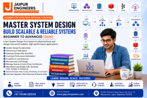 system design course in jaipur scalable architecture microservices distributed systems training banner