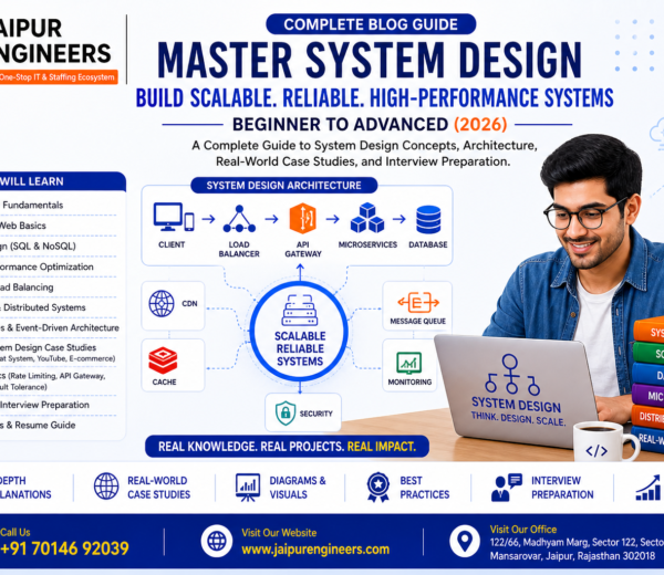 System Design Course in Jaipur Featured Image | Scalable Architecture Guide system design course in jaipur scalable architecture microservices distributed systems complete guide banner