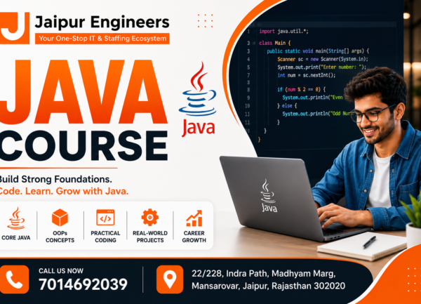 Core Java Training in Jaipur at Jaipur Engineers with practical coding and live projects